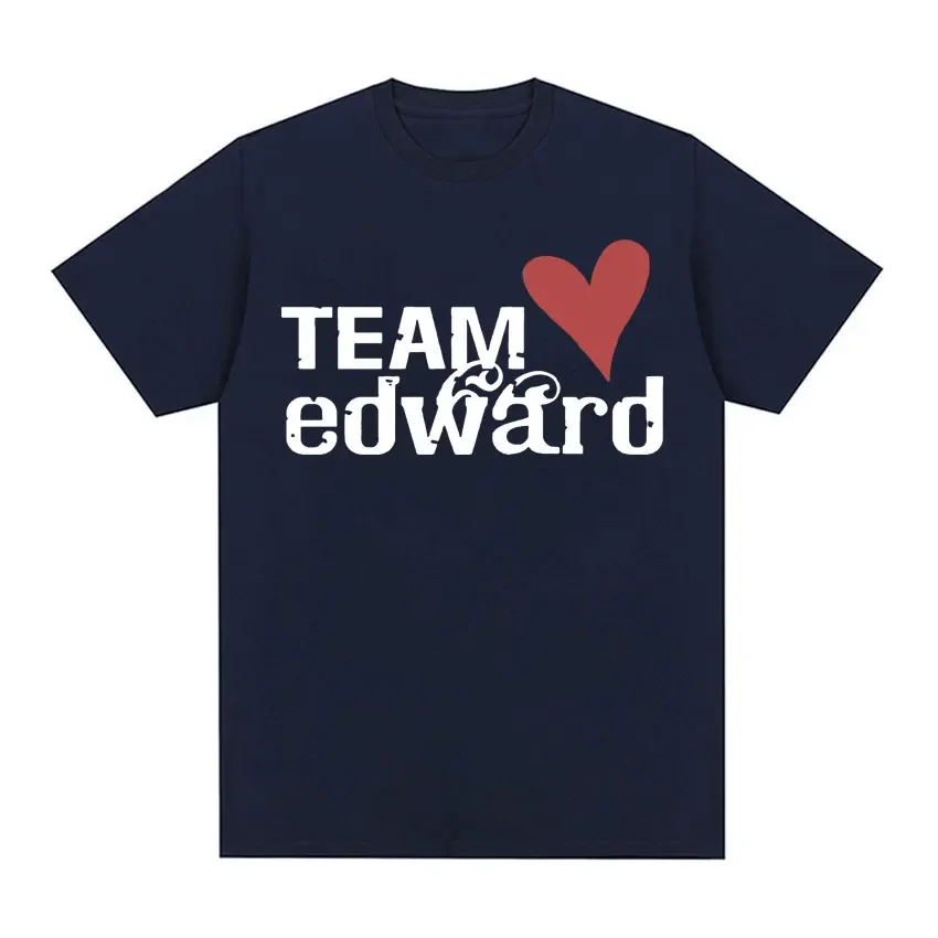 Jacob Wears Team Edward has Twilight Fans Clothing Retro Women\'s Fashion Casual Large T-shirt