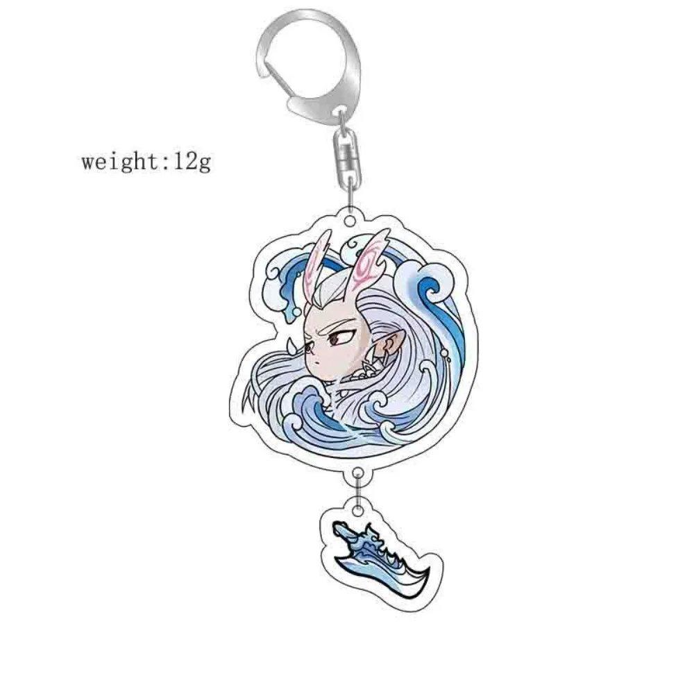 Nezha's Demon Boy Comes to the World Ao Bing Shen Gong Leopard Nezha Acrylic Keychain