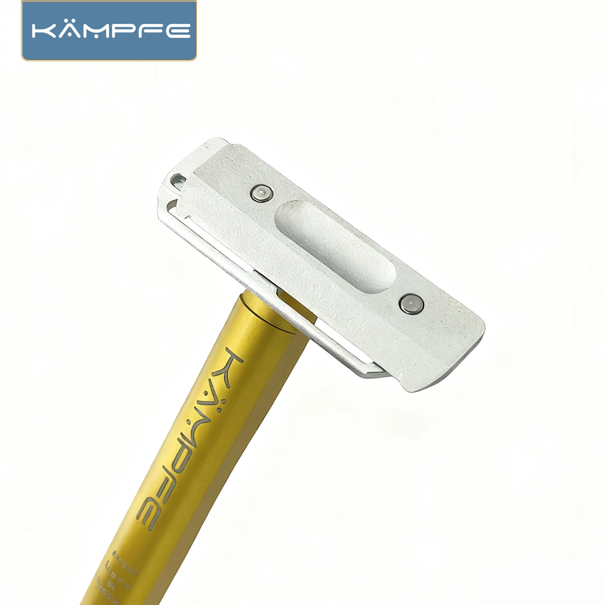 KAMPFE الألومنيوم CNC نحت شفرة واحدة ماكينة حلاقة السلامة ، أداة العناية بالسفر للرجال دليل الحلاقة هدية لصالون شعر الأب