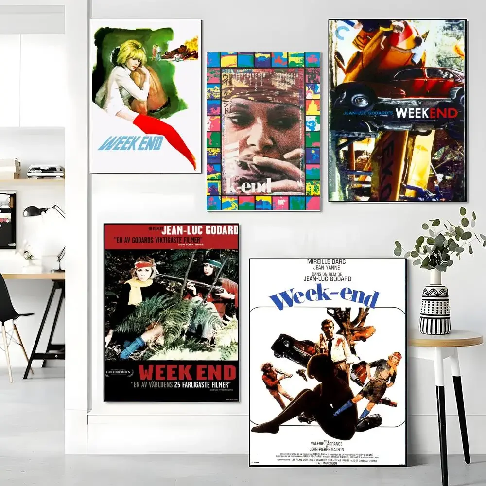 classic movie W-Weekend-D Painting Calligraphy Boho Botanical Decor for Living Room Elegant Home Style