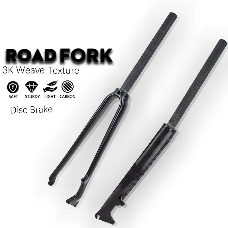 

Полнокарбоновая передняя вилка для BMX 700c, запчасти для складного велосипеда, ширина оси 100 мм - легкий аксессуар для модернизации велосипеда