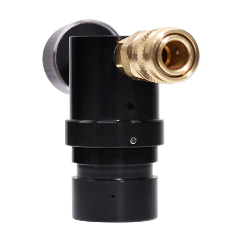

-BABQ T-Type Mini CO2 Regulator G1/2-14 Thread Regulator Output Pressure 230 Psi With Coupler Gauge