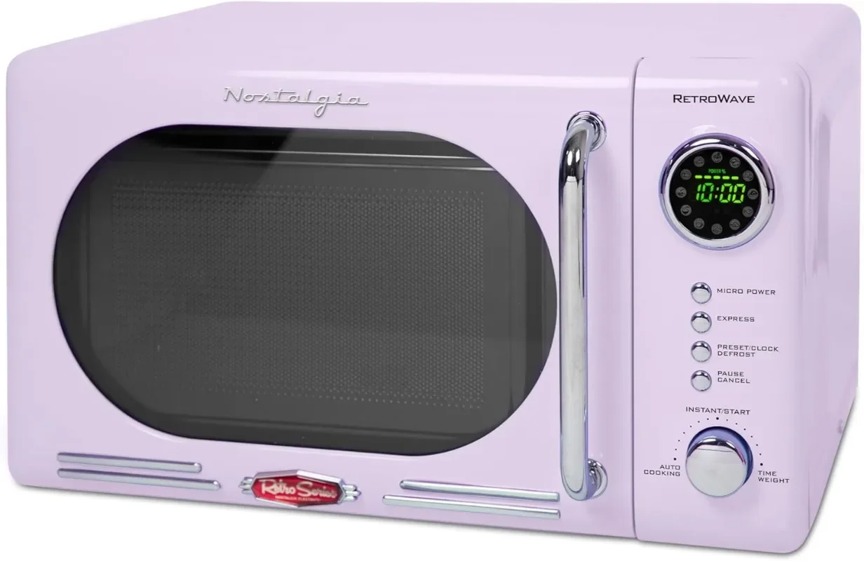 

Nostalgia NRMO7LV6A Microwave Oven, 0.7 Cu. Ft, Lavender