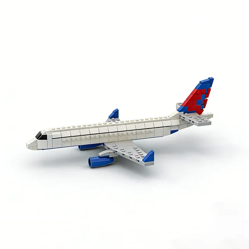221-個-moc-エンブラエル-デルタ-コネクション-ライバリー-クリエーター-モデル-ビルディング-ブロック-建設アイデア-ブリック-フェスティバル-ギフト-おもちゃ-教育
