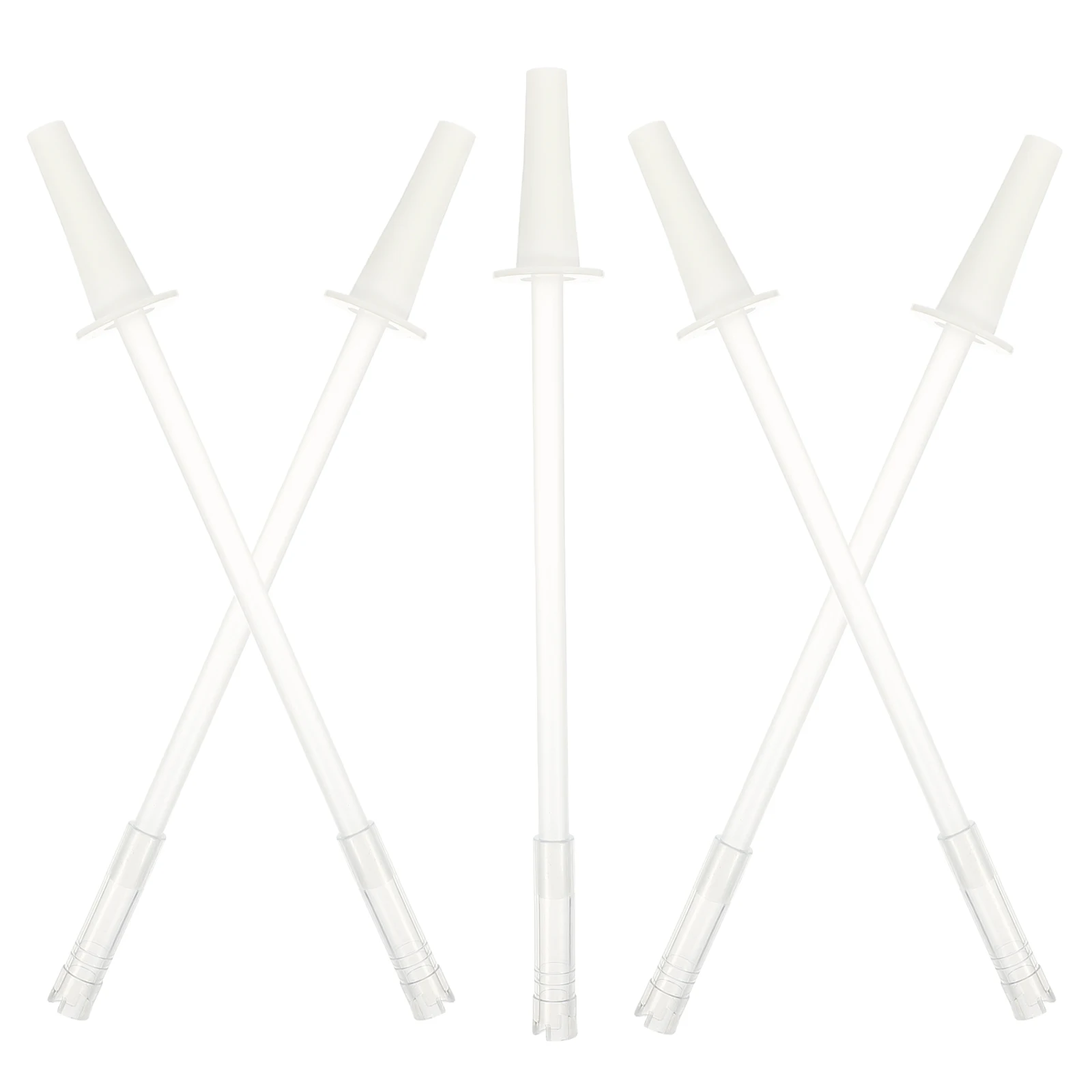 

5Sets WaterCup StrawAccessories LongReusable SiliconeStraws DurablePortable HeatResistant DrinkingStraw HouseholdBottle Straw