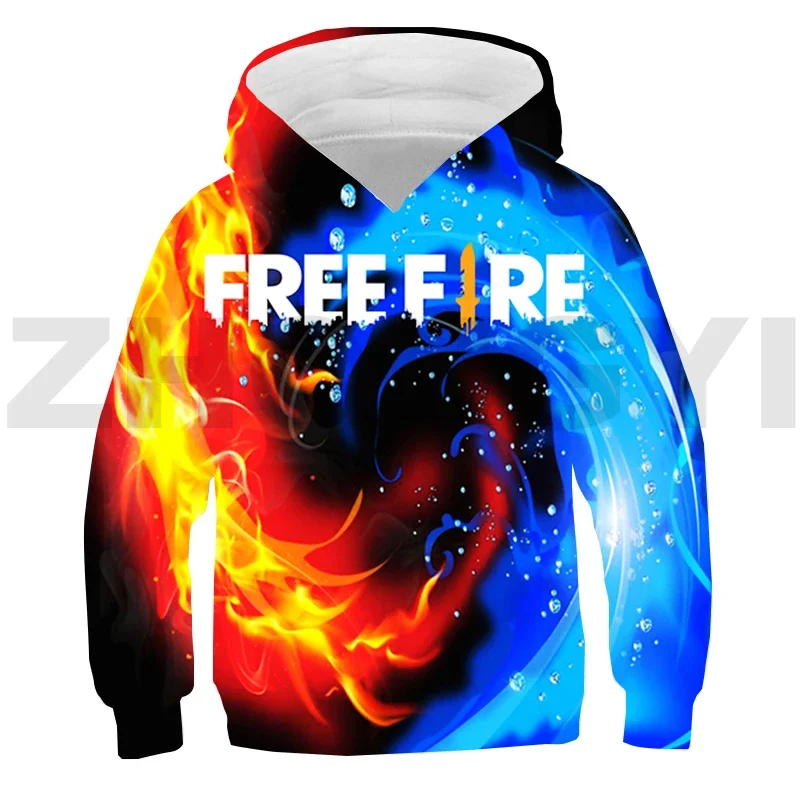 

Free Fire Garena Game Hoodie Tops Anime Clothes Teenage 3D Spring Hoodies Men Children's Pullover Free Fire Oversized Streetwear