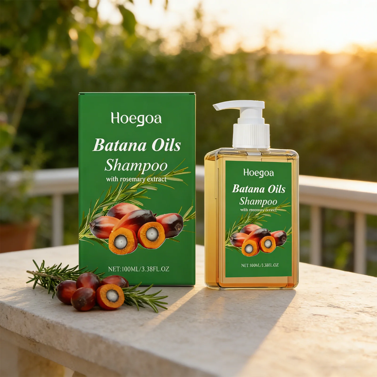 HOEGOA 100mL Batana Oils Shampoo, Deep Cleansing, Nourishing And Repairing, Improves Hair Quality, Promotes Scalp Circulation