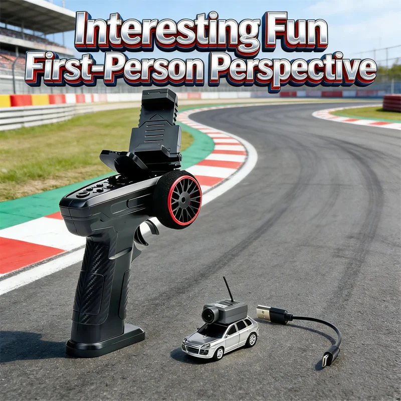 

Wltoys 1:64 RC Car with Camera FPV First Person View Mini Remote Control Car for Desktop Racing Connect Phone APP Rechargeable T