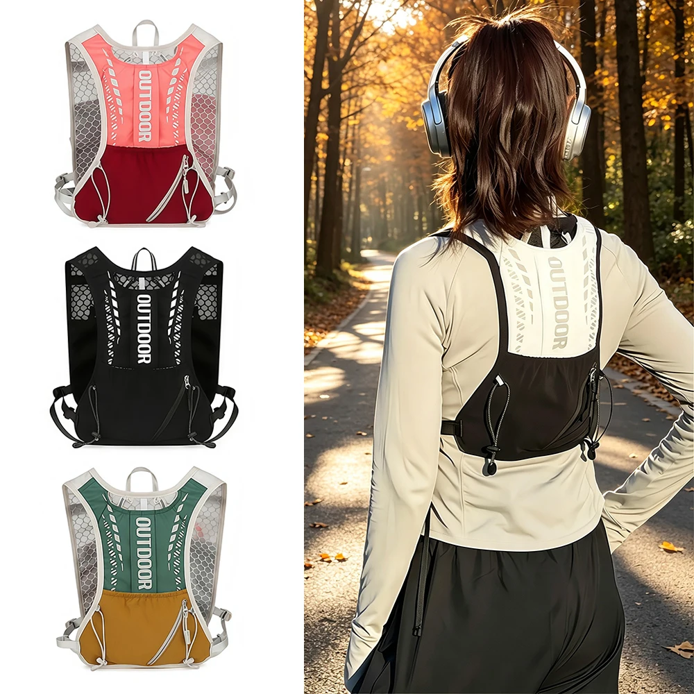 1pcs Running Hydration Vest Backpack,Lightweight Insulated Pack Bag Daypack for Hiking Trail Running Cycling Race for Women