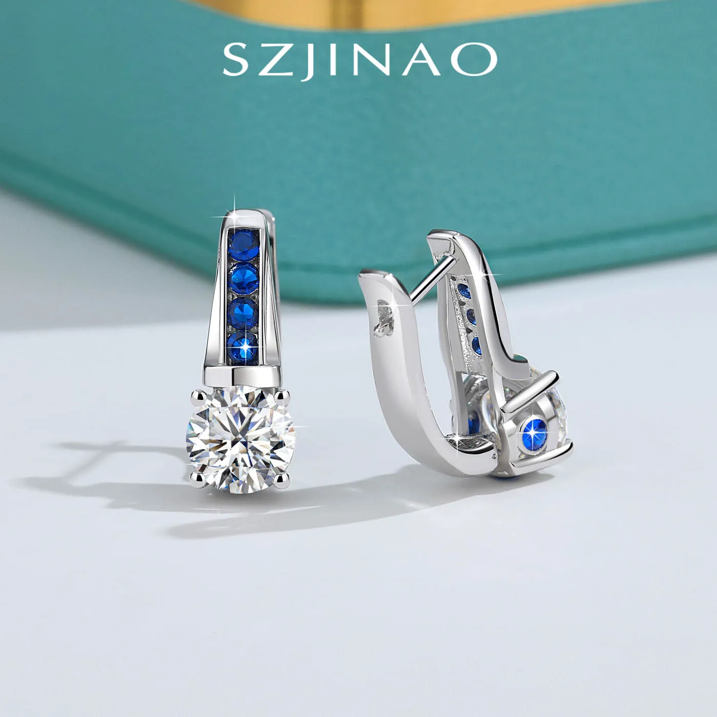 

Серьги-кольца U-образной формы с муассанитом 8 мм, 2,0 карата, цвет D, стерлинговое серебро s925, лабораторные серьги с бриллиантами и бриллиантами для женщин, модные ювелирные изделия