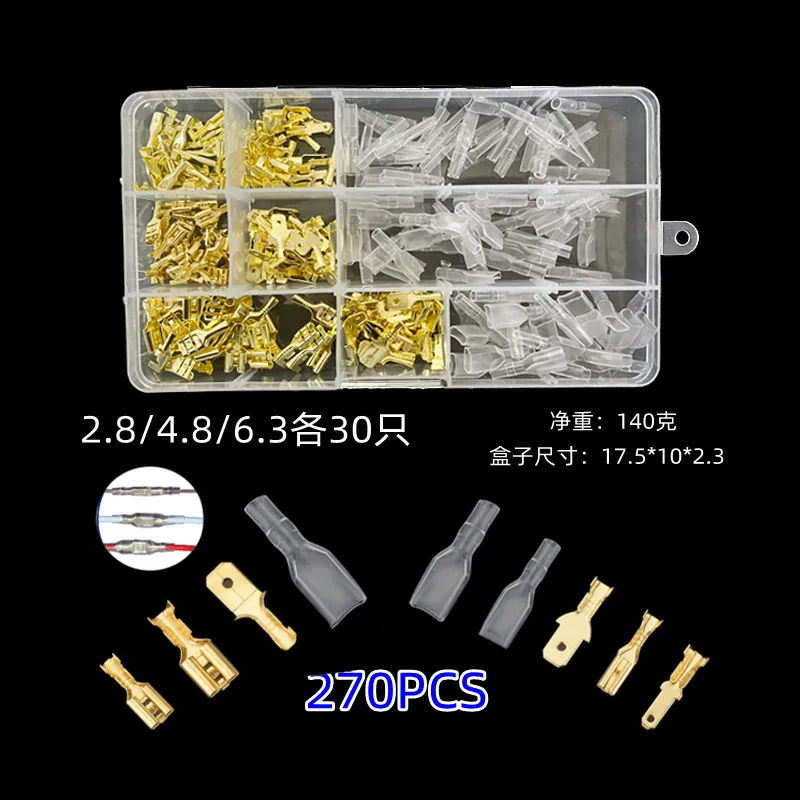 120/270/315/450/600/900 pz pressato a freddo terminale maschio e femmina docking 2.8/4.8/6.3