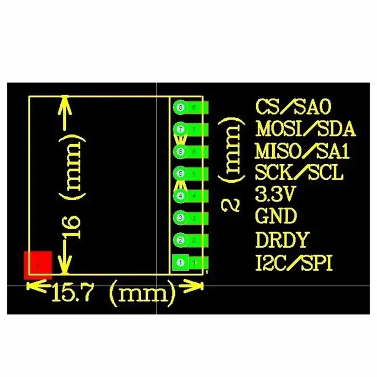 

Новый модуль геомагнитного датчика RM3100 (2026 г.), трехосевой датчик магнитного поля, интерфейс SPI, высокоточный, 13156, 13104, 13101 с выводами