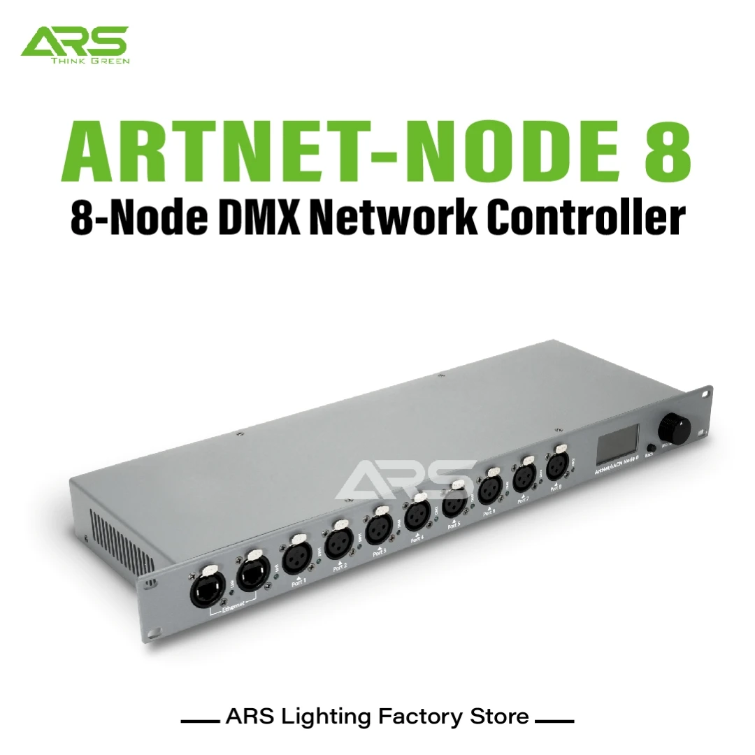 ArtNet-DMX Node DMX512 lighting Controller 8 universes Artnet to DMX Converter for stage lights club bar DJ disco wedding party