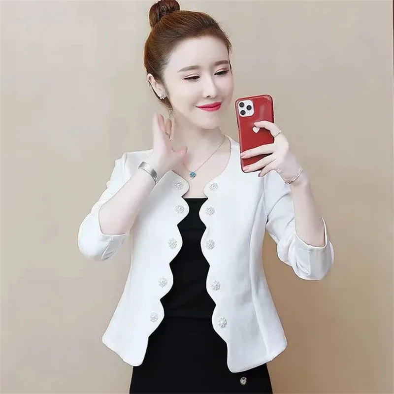 

Женское маленькое ароматное короткое пальто, весна-осень 2021, новый стиль, стильная, тонкая и верхняя одежда в западном стиле с кардиганом, шалью, топ