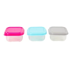 6Pcs Voedsel Opslag Container Kleine Plastic Vochtbestendige Containers Mini Keuken Opbergdoos Met Lekvrij Deksel Keuken Accessor