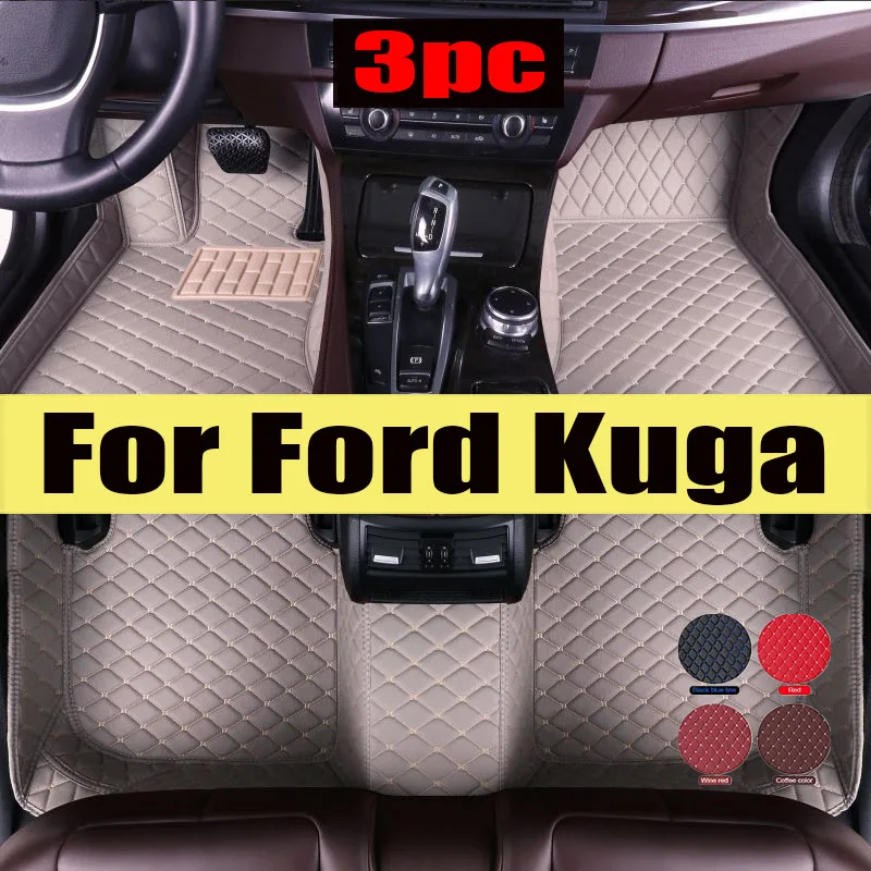 

Car Floor Mats For Ford Kuga 2013 2014 2015 2016 2017 2018 Custom Auto Foot Pads Automobile Carpet Cover Interior trunk mat