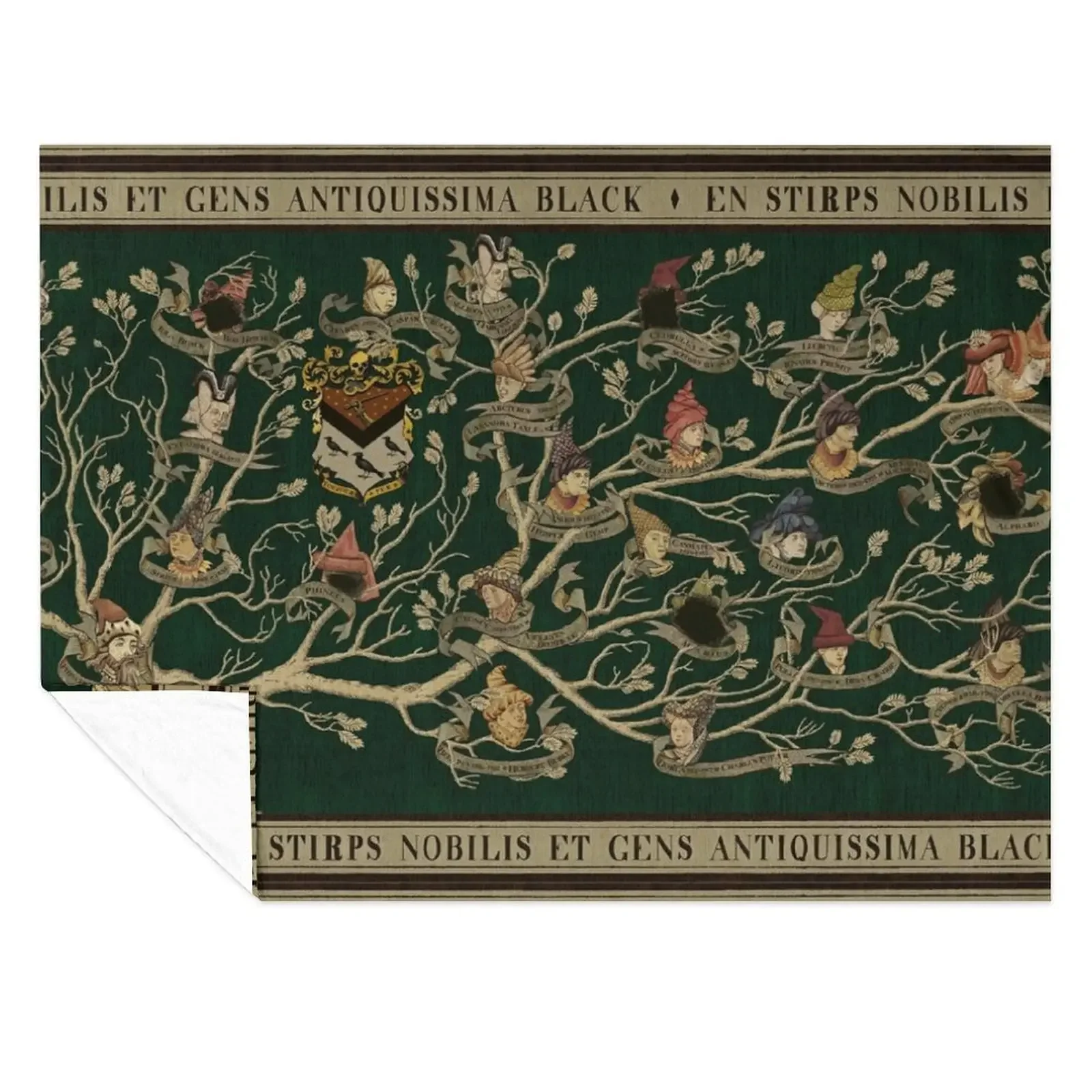 

Noble House of Black Family Tree Throw Blanket Beautifuls Extra Large Throw Blankets For Sofas Loose Blankets