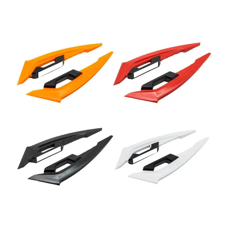 Motorcycle Winglets Universal Adhesive Motorbike Erodynamic Spoiler Wing Helmet Decoration Supplies Scar Accessories For SUV