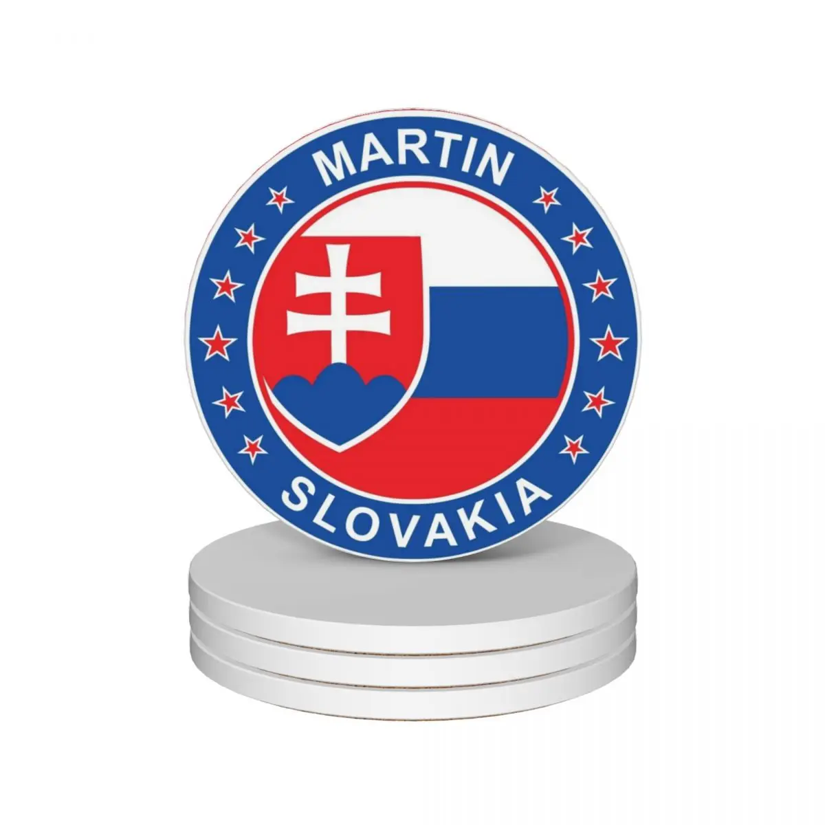 Martin, Slovakia Ceramic Coasters (Set of 4) mat for dishes customized Coasters