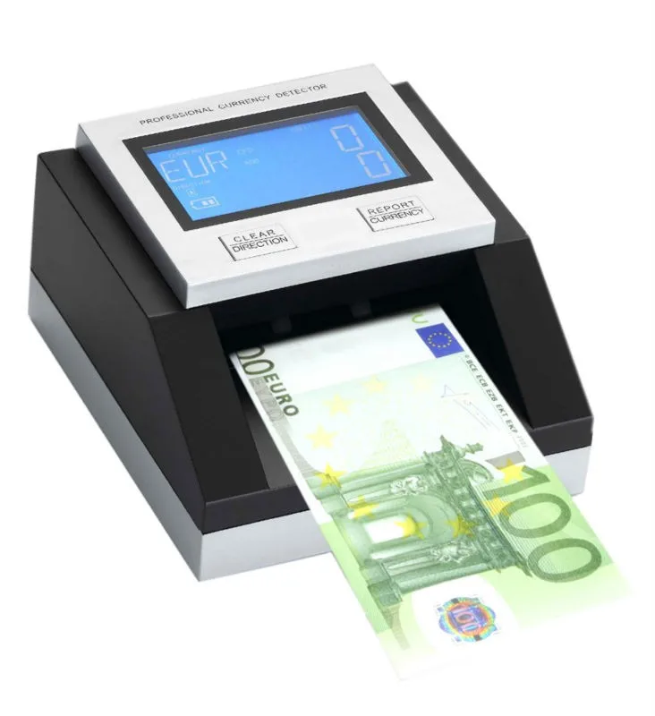 

Professional Portable Lightweight Intelligent Money Detector LCD Display High Quality Detects Peso Kuwait Currencies 1200