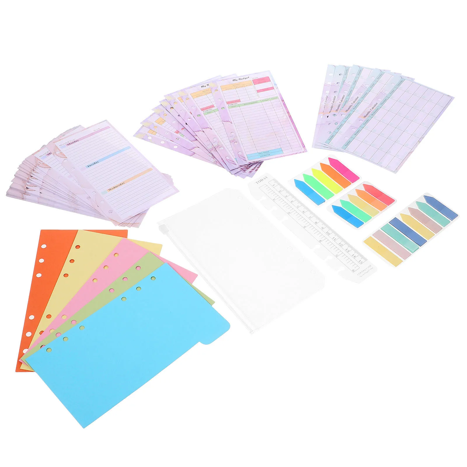 

1 set 1 Set Portable Portable Binder Loose Leaf Binder Paper Paper For Study Daily Planner Household Notebook Papers