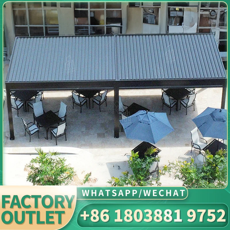 

Factory Hot sale Garden Outdoor Aluminum Canopy With Polycarbonate Roof R Type L Type Awning