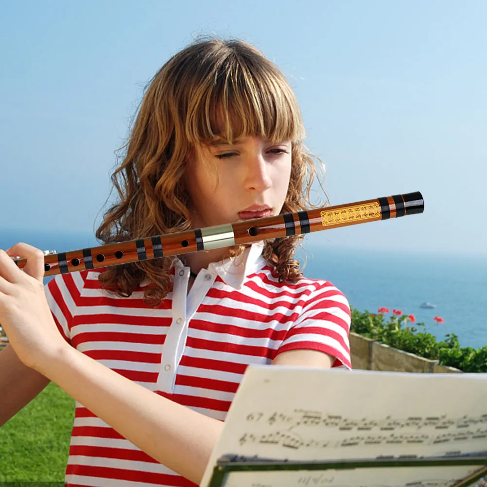 

Bamboo Kids Musical Instruments Traditional Chinese Instrument Beginner Set Durable Portable Flute Bright Sound Bamboo