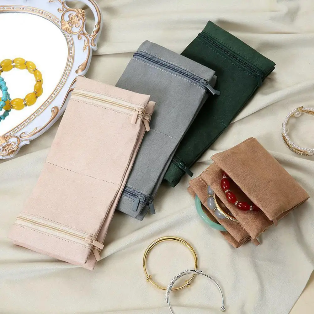 

Сумка для хранения ювелирных изделий, кольца, серьги, браслет, ожерелье, сумка для хранения, складная застежка-молния, дорожный органайзер для ювелирных изделий