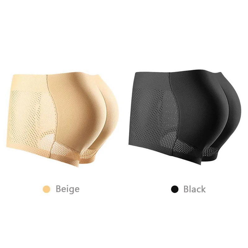 Jockmail Sexy Men Padded Underwear Mesh Boxer Briefs Buttocks Lifter Enlarge Butt Push Up Pad Underpants Penis Pouch Panties