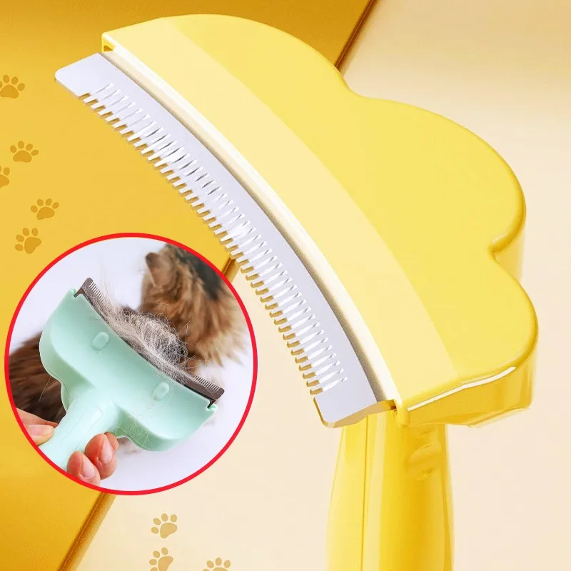 

Dog Comb Knife Dogs Brush Pet Hair Remover Stainless Steel Long Hair Combs for Dog Grooming Brush Knife Cat Comb Pet Accessories