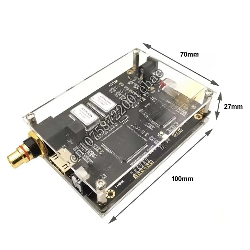 DLHiFi Amanero Italian USB Interface Card Cpld DSD512 384k Dop128 AS318B 0.1ppm Coaxial Output I2S Signal Processing Spdif