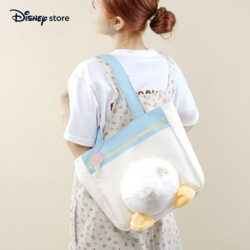 Genuine Original Disney Official Donald Duck Qiqi Shoulder Bag Large Capacity Handbag Bag Commuting Travel Travel Girls Bag