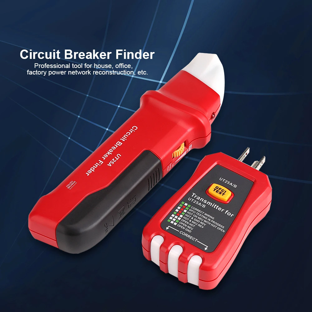 Circuit Finder  Professional Circuit Breaker Finder Sensitivity Adjustable Socket Tester Diagnostic Tool Circuit Tester