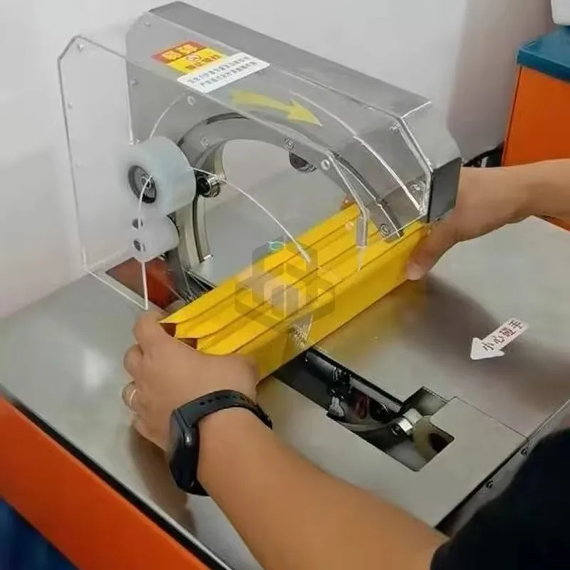 

Automatic Electric Strapping Machine New for Food Packaging Flower Vegetable Stick Elastic Rope Thread Bundling Binding Motor