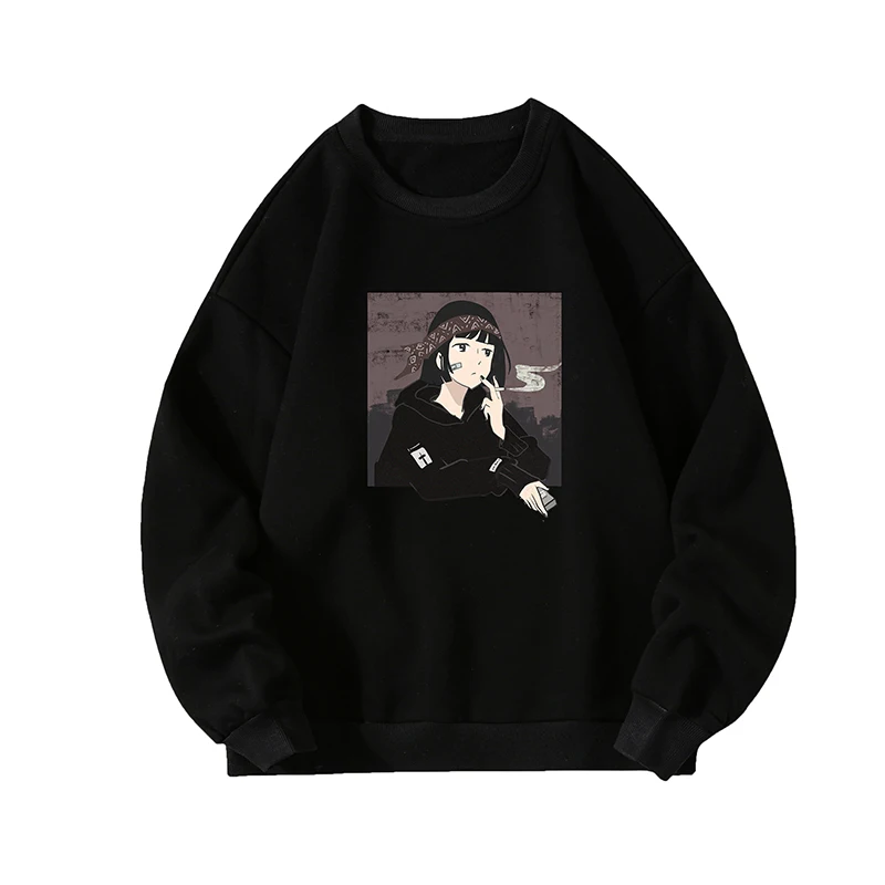 

6 Styles！New Men's Round Neck Long Sleeve Sweatshirts Fashion Print Loose Large Size Casual Sweatshirts M-5XL