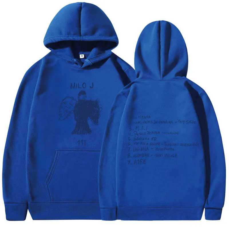 2026 neuer Milo J 111 Album-Grafik-Hoodie für Männer und Frauen, Unisex-Sweatshirt, Vintage Hip-Hop-Pullover, Geschenk für Fans, Streetwear-Kapuzenpullover – Detail 23