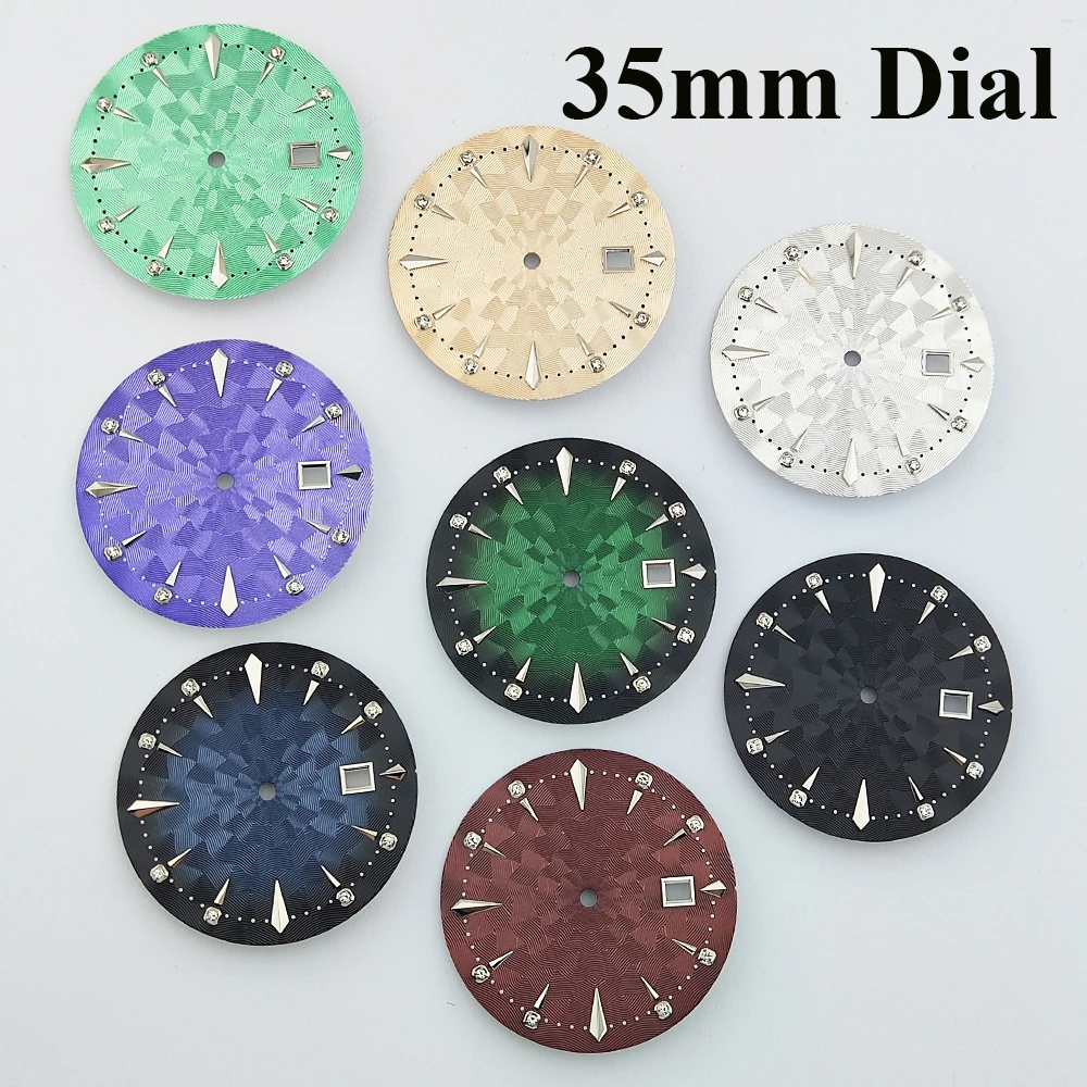 35mm nh35 Cocktail Dial Watch Face Watch Parts Suitable for nh35 Movement Watch Accessories