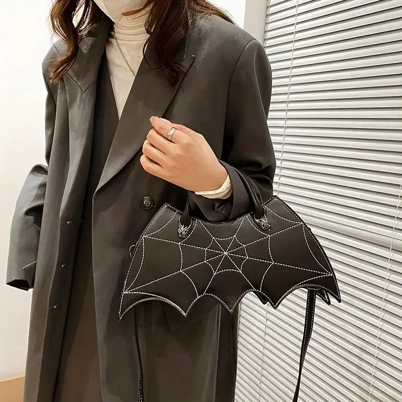 Damska skórzana torebka Y2K Senior Sense Retro Fashion Bat Spider Web na ramię Crossbody