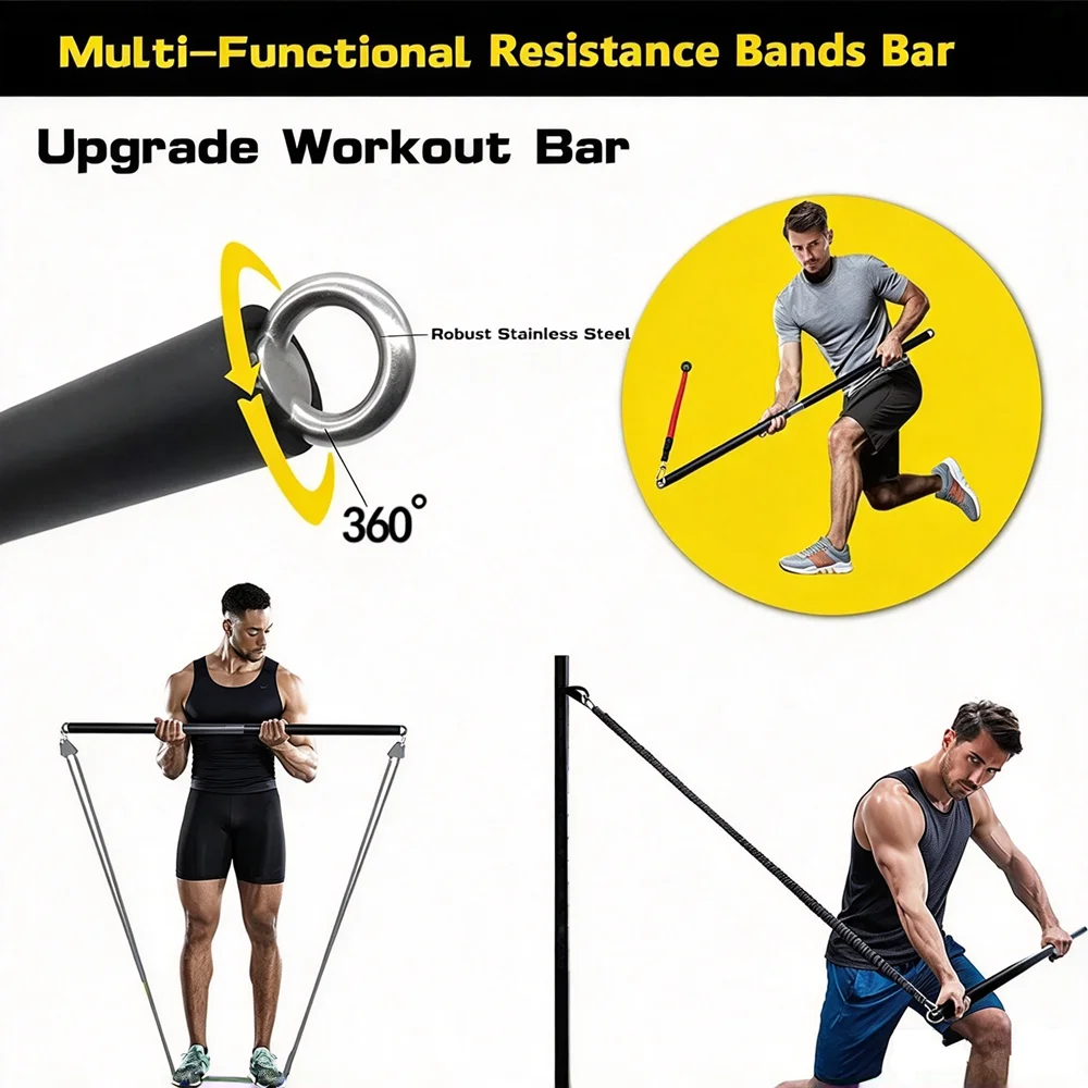 Workout Bar Fitness Widerstand – Home Gym Equipment Set Bewertung und Preis