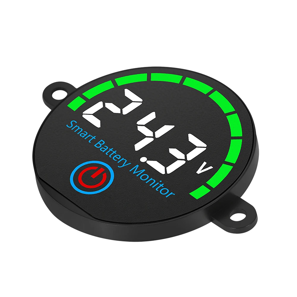 DC 7-55V Battery Level Indicator with Screw Holes Voltage/Charge Monitor Level Indicator Voltage Battery Charging Tester