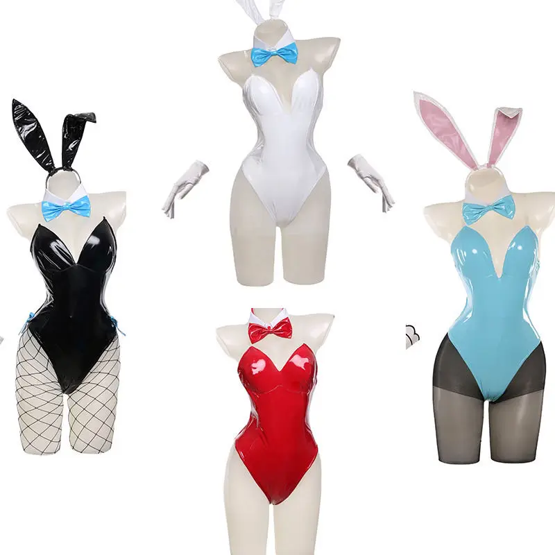 Kakudate Karin Bunny Cosplay Costume Blue Archive Asuna Ichinose Murokasa Akane Neru Mikamo Jumpsuit Outfit Fullset view 2