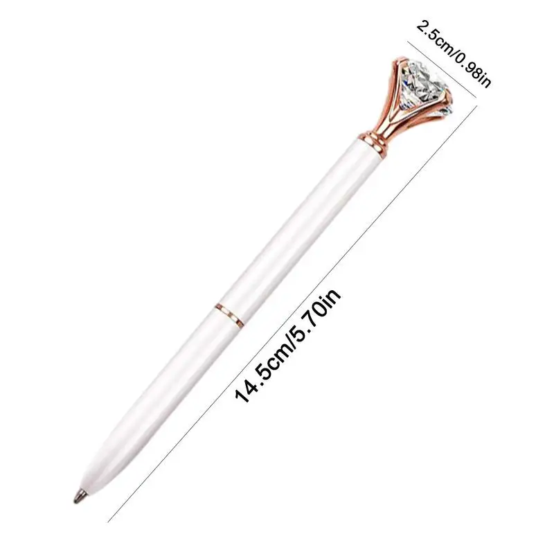 Женская ручка с кристаллами | Шариковые ручки с кристаллами и бриллиантами | Ручка с бриллиантами, металлические шариковые ручки со стразами для невесты