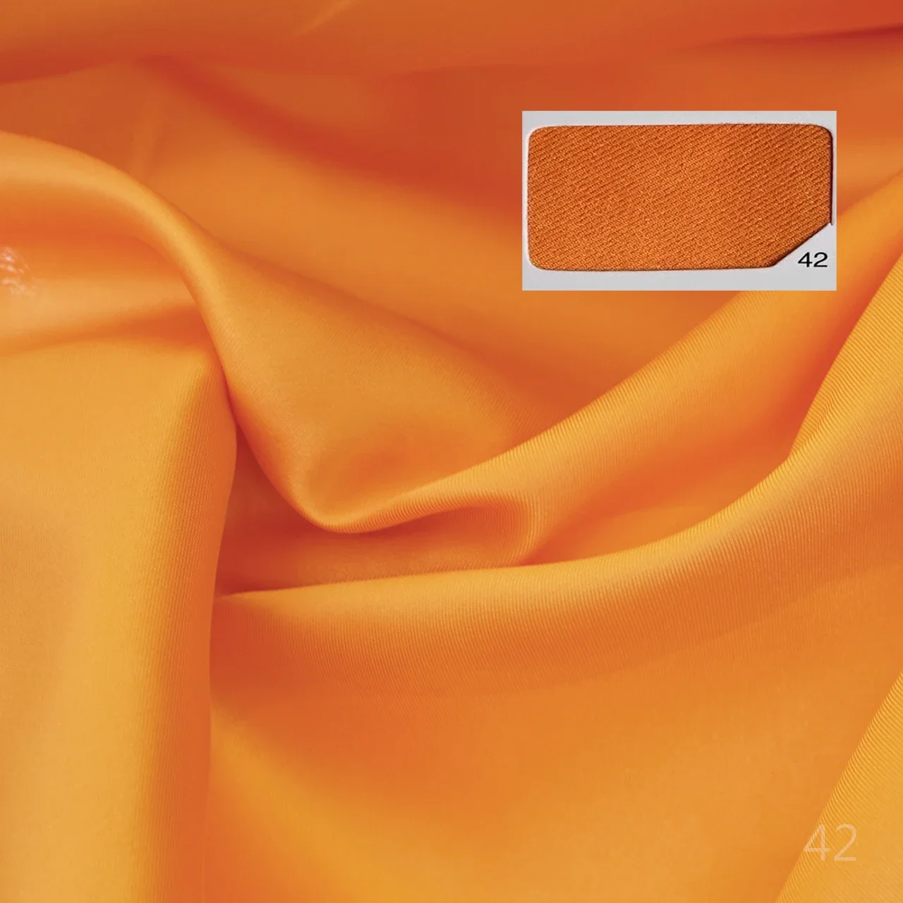 

Ярко-оранжевая атласная ткань, глянцевая яркая Mikado, мягкая текстура, структура, драпировка, устойчивый к морщинам материал для вечернего платья