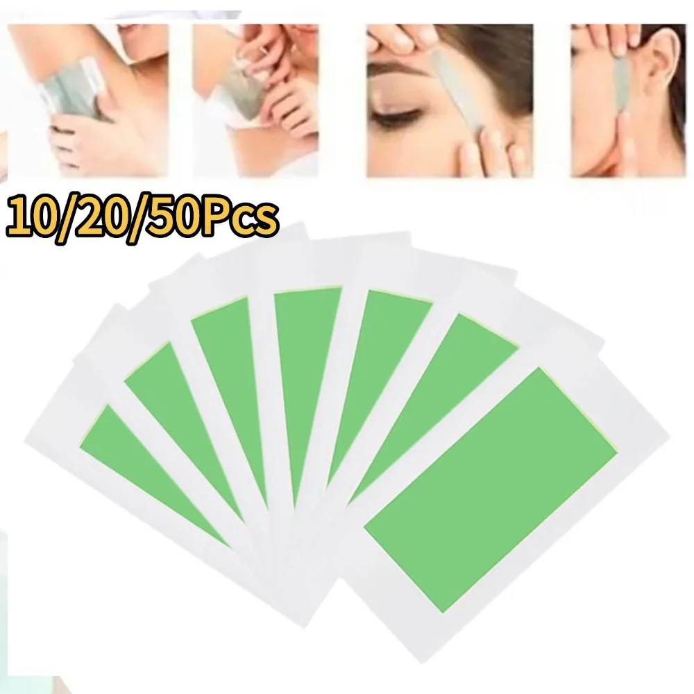10/20/50Pcs Professional Hair Removal Wax Strips Waxing Wipe Sticker for Face Leg Lip Eyebrow Leg Arm Body Hair Remove Skincare