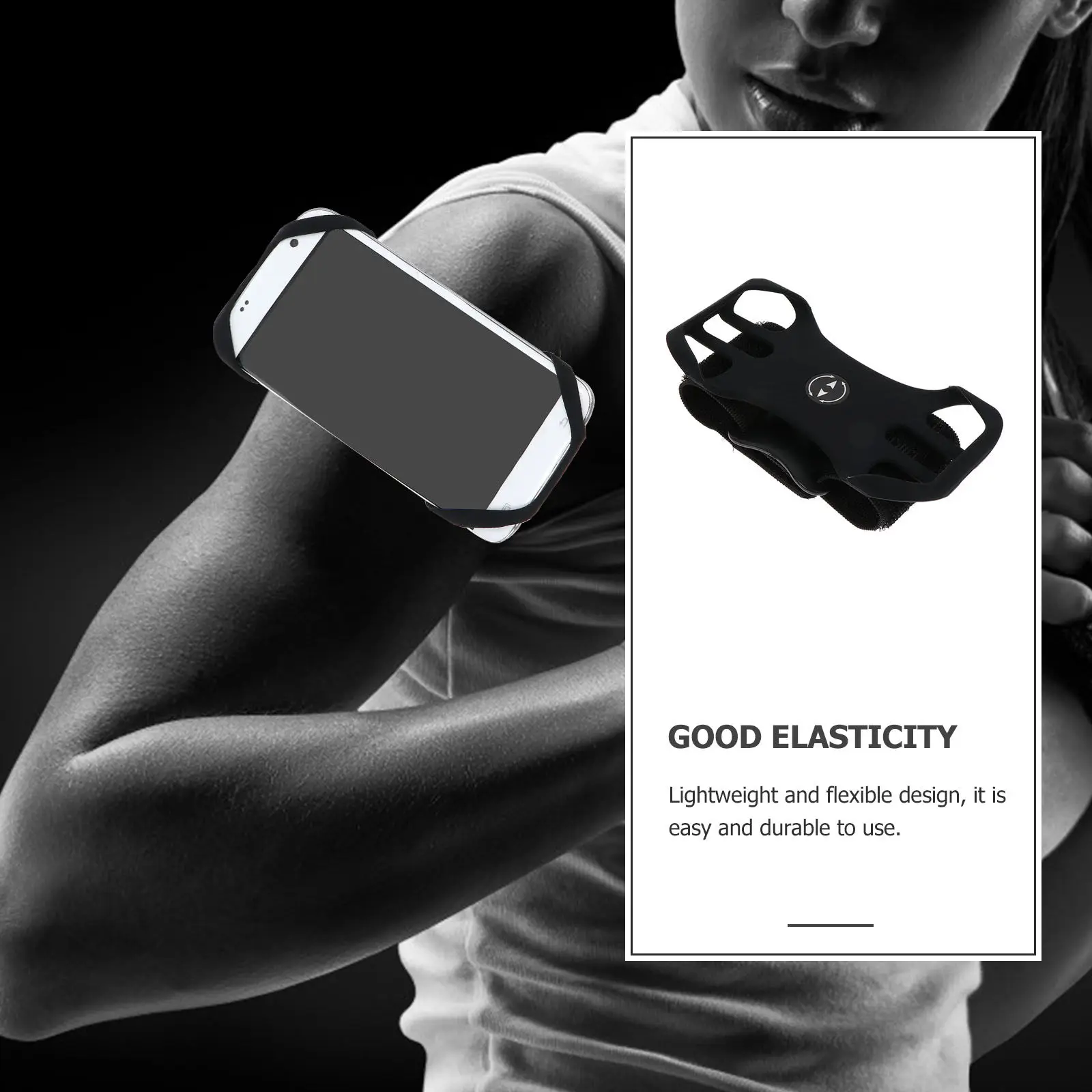 

Набор из 1 предмета: Премиальная дышащая эластичная спортивная сумка-чехол для телефона на руку для бега, велоспорта, джоггинга, тренажерного зала, верховой езды, путешествий и активного отдыха на природе