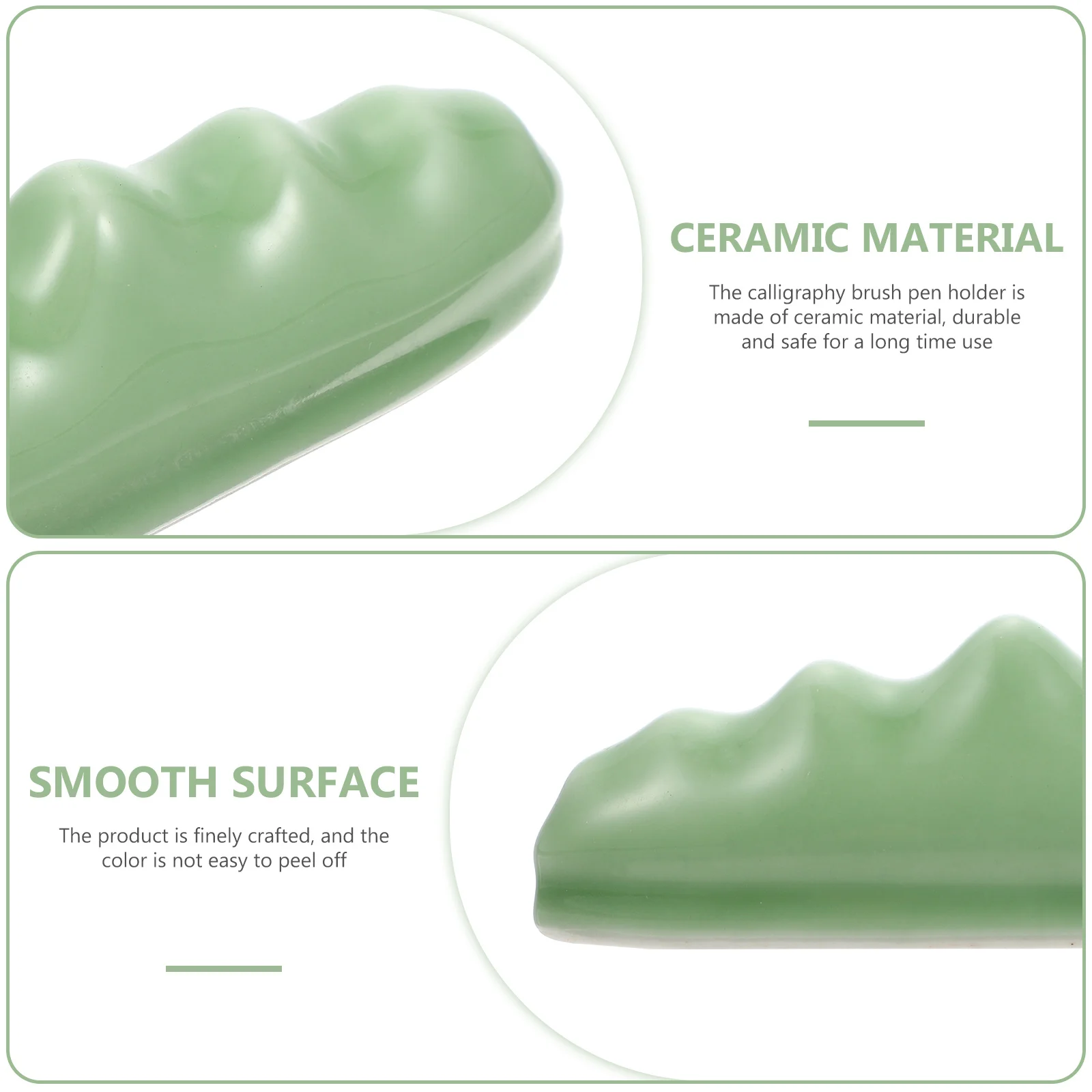 حامل فرشاة الخط السيراميكي، حامل فرشاة الكتابة، قاعدة ناعمة، وضع مستقر، ديكور منزلي للمكتب، براعة ممتازة #4
