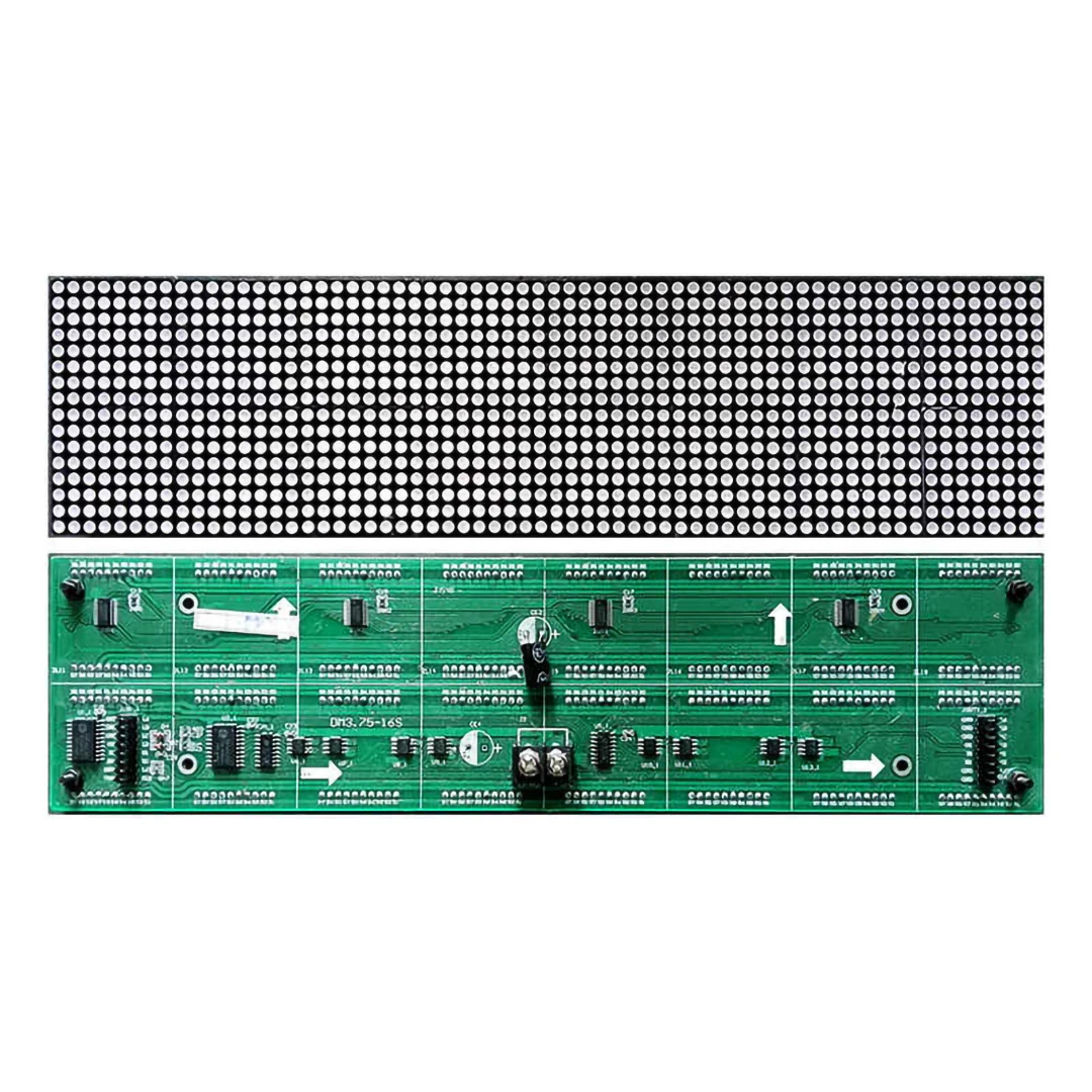 304*152mm 64*32 Pixels Dot Matrix Led Rooster Enkele Kleur Rode Display Module F3.75 LED Module voor installeren LED scherm