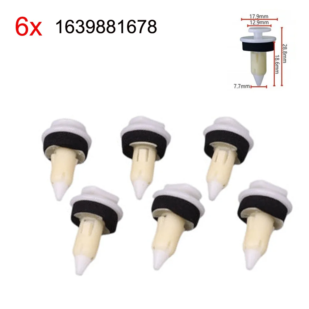 6pcs For Mercedes Fastener Clip-Inner Door Panel With Sealer #1639881678 For Mercedes W163 ML350 ML500 ML320