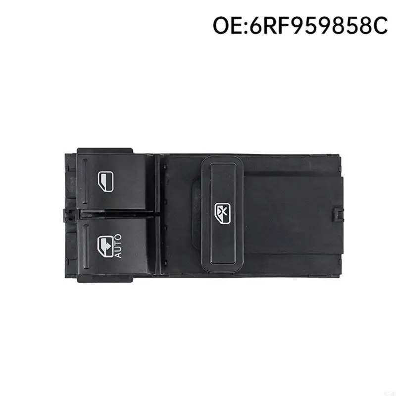 M76E 6RF959858C Schwarzes Fensterknopfgehäuse mit Verriegelungssteuerung für die Türglasreparatur – Detail 3