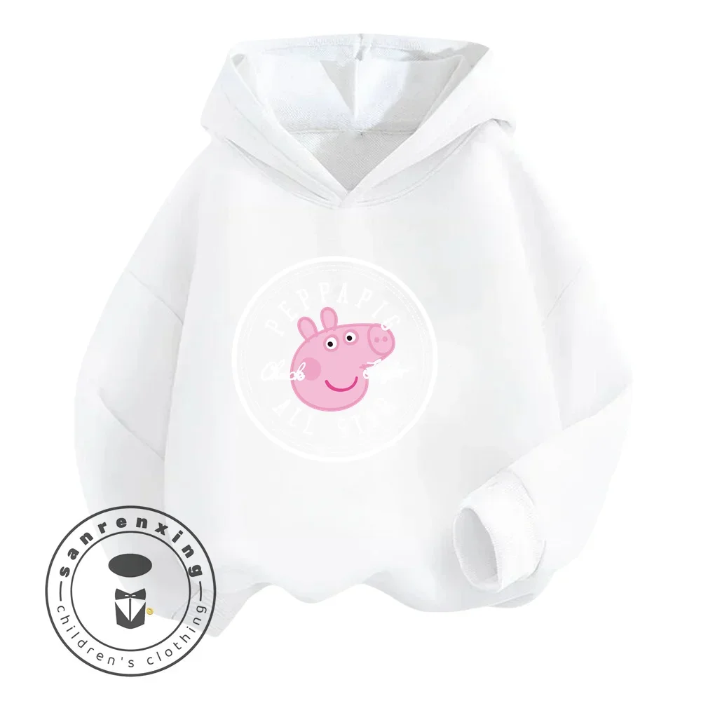 2024 Innovative Ideas and Creative Designs Novel Peppa Pig Garments That Spark the Imagination Children\'s Long Sleeved Hoodie